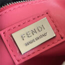 5590 FENDI 芬迪 蟒蛇皮 丝印手提包 两个内袋 金属配件 粉色