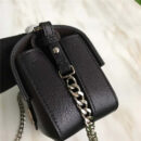 8765B FENDI 芬迪 DOUBLE MICRO BAGUETTE 眼睛图案 链条包 黑色