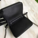 8765B FENDI 芬迪 DOUBLE MICRO BAGUETTE 眼睛图案 链条包 黑色
