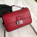 8765B FENDI 芬迪 时装秀DOUBLE MICRO BAGUETTE 链条包 红色
