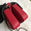 8765B FENDI 芬迪 时装秀DOUBLE MICRO BAGUETTE 链条包 红色