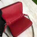 8765B FENDI 芬迪 时装秀DOUBLE MICRO BAGUETTE 链条包 红色