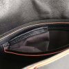 8782 FENDI 芬迪 时装秀款 波纹荷叶边 皮革肩包 黑色
