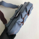 8783 FENDI 芬迪 时装秀款 宽肩带荷叶边 单肩包挎包 蔚蓝色