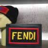 666B FENDI 芬迪 字母字样 小牛皮 薄款手拿包 黑色FENDI