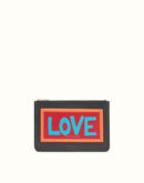 666A FENDI 芬迪 字母字样 小牛皮 薄款手拿包 黑色LOVE