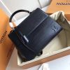 M41302 LV CLUNY MM 中号手袋 LV女包 LV真皮水波纹 LV手提包 黑色