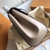 M41300 LV CLUNY MM 中号手袋 LV女包 LV真皮水波纹 LV手提包 奶茶色