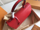 M41333 LV CLUNY MM 中号手袋 LV女包 LV真皮水波纹 LV手提包 罂粟红