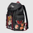 429037 GUCCI 古驰 Techpack 刺绣装饰 双肩背包 黑色