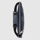 406408 GUCCI Gucci Signature真皮 前襟拉链 中号扁平 邮差包 蓝色