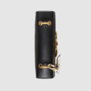 476542 GUCCI Queen Margaret 系列 皮革 单肩包 黑色和白色