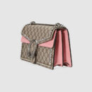 400249 Dionysus系列中号 Gucci酒神链条肩背包 乌木色配粉