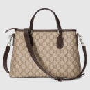 429019 GUCCI GG Supreme高级人造帆布 小号 购物袋 乌木色