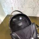 8223S FENDI 芬迪 西班牙柔软皮 彩色绣花 迷你双肩背包 黑色