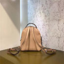 8223S FENDI 芬迪 西班牙柔软皮 彩色绣花 迷你双肩背包 驼色