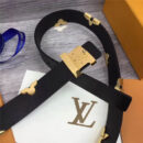 M9310 LV 路易威登 女神款 花卉装饰 进口牛皮 腰带 黑色