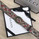 411924 GUCCI 古驰 2017时尚畅销款 女腰带 仿古铜龙头扣 绿钻蛇纹