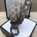 411924 GUCCI 古驰 2017时尚畅销款 女腰带 仿古铜龙头扣 白钻蜜蜂纹