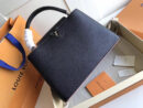 M94714 M42916 LV Capucines 中号手袋 LV单肩斜挎包 LV全皮女包 黑色