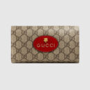 476421 GUCCI GG Supreme高级人造帆布 虎头图案 长款皮夹