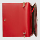 431408 GUCCI Gucci Signature 迷你链条手袋 芙蓉红