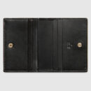 406924 Gucci Signature系列 热压皮革 蝴蝶结 卡片夹 黑色