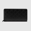 438296 Gucci Signature系列 热压皮革 全拉链式皮夹 黑色