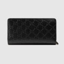 438296 Gucci Signature系列 热压皮革 全拉链式皮夹 黑色