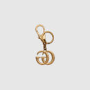 476428 GUCCI 经典设计 珍珠双G 钥匙扣 金色