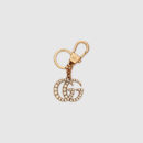 476428 GUCCI 经典设计 珍珠双G 钥匙扣 金色