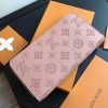 M58429 LV Zippy 拉链钱夹 LV钱包 LV全皮穿孔钱夹 粉色