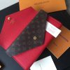 M64317 LV Double V 钱夹 LV钱包 LV女士钱包 LV全皮翻盖钱夹 红色