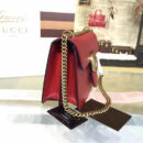 A431777 Gucci 进口头层皮 复古翻盖 链条单肩包 红色