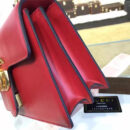 A431777 Gucci 进口头层皮 复古翻盖 链条单肩包 红色