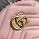 476671 GUCCI GG Marmont系列 绗缝 皮革 双肩包 粉色