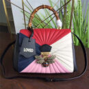 476531 GUCCI Queen Margaret 系列 绗缝皮革 手提包 彩色横款