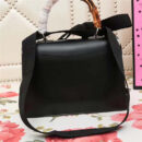 453751 Lilith 2017款 绿宝石蛇头 竹节提手 蝴蝶结 单肩斜跨包 黑色