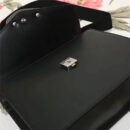 453751 Lilith 2017款 绿宝石蛇头 竹节提手 蝴蝶结 单肩斜跨包 黑色