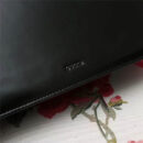 466405 GUCCI 龙头 真皮 绸缎提手 双蝴蝶结 斜跨手提包 黑色