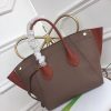 M54841 LV FREEDOM 手袋 LV小牛皮Tote手袋 LV女包 LV全皮女包 胭脂红