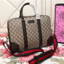 474135 GUCCI GG Supreme高级人造帆布 Gucci男包 Gucci公文包 啡色