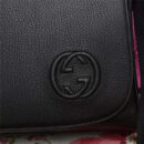 353621 GUCCI 荔枝纹togo牛皮 同皮革提手 男士手提斜跨包 黑色