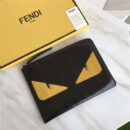 0363 FENDI 芬迪 小怪兽眼睛 全蛇皮 拉链手拿包 黑色