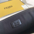 0363 FENDI 芬迪 小怪兽眼睛 羊皮拼蟒蛇皮 拉链手拿包 白色
