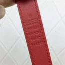 2008114899 Gucci 2017年新款 牛皮 金属蝴蝶结饰钉 双G带扣 女式皮带 红色