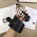 4208114879 Gucci 2017新款 牛皮 互扣式满钻GG带扣 Gucci腰带 男款皮带 银色