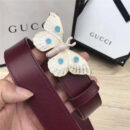 Gucci 古驰皮带 玛格丽特皇后系列 蜜蜂装饰 Gucci腰带 棕色