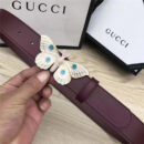 Gucci 古驰皮带 玛格丽特皇后系列 蜜蜂装饰 Gucci腰带 棕色