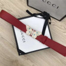 Gucci 古驰皮带 玛格丽特皇后系列 蜜蜂装饰 Gucci腰带 红色